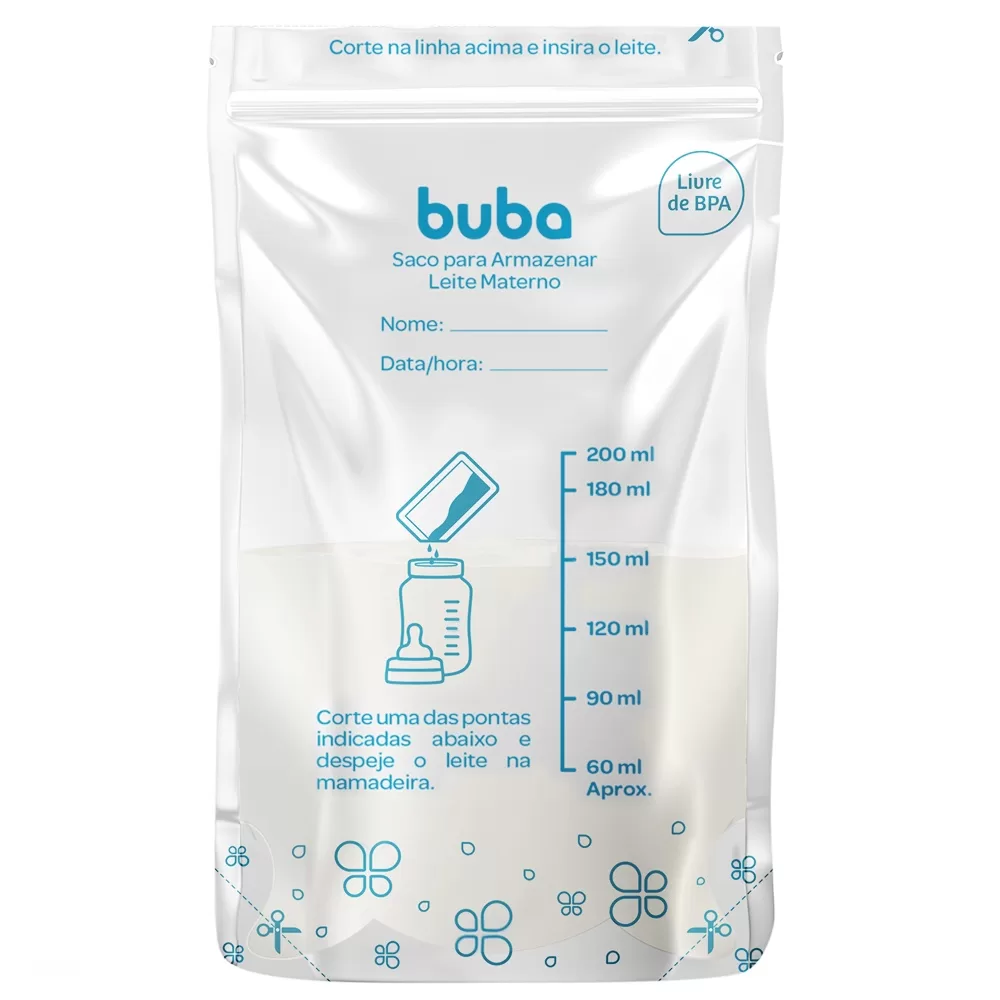 Sacos Para Armazenar Leite Materno 250ml c/ 25 Unidades
