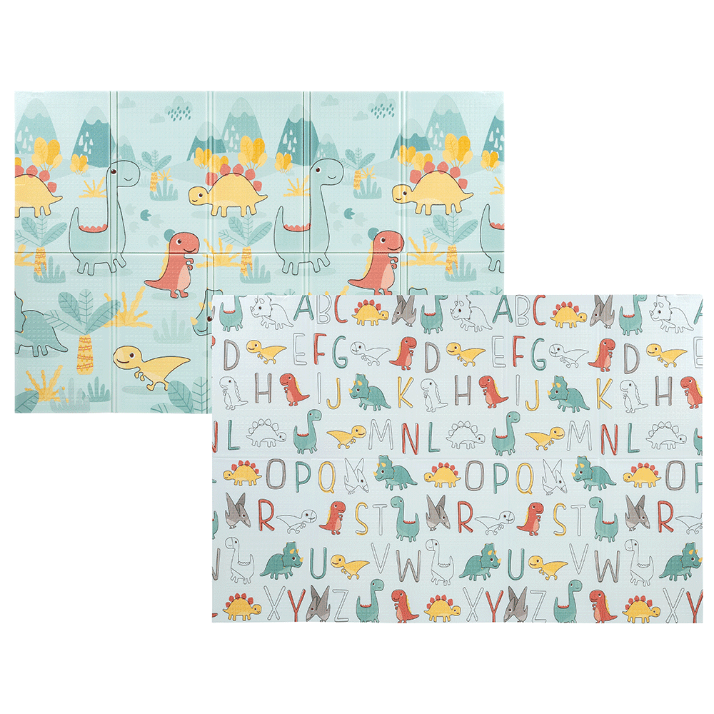 Tapete de Atividades Dupla Face 120cm x 180cm – Dobrável Dino