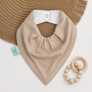 Bandana Impermeável para Bebê – Bege