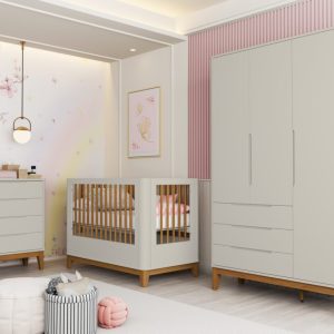 Jogo de Quarto Boom 3P Infantil Reller – Areia Fosco