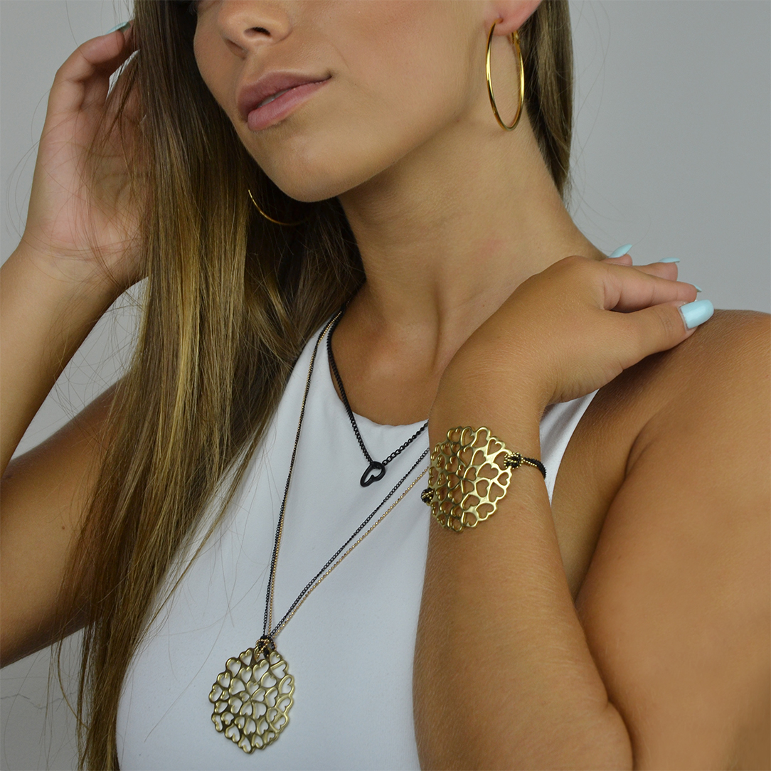 Pulseira rendilhada de corações - Image 4