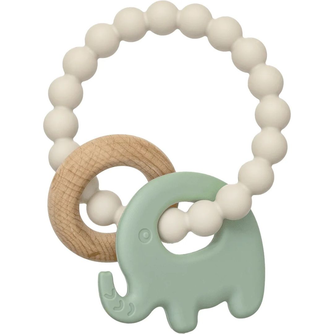 Mordedor em Silicone e Bambu Elefante – Verde
