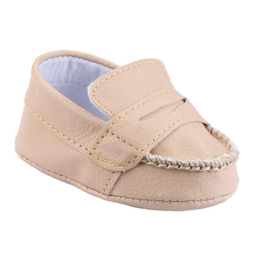 Mocassim Bebê Bege Menino – Keto Baby