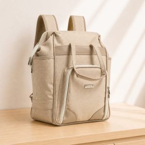 Mochila Maternidade Multifuncional Ibiza Bege – Hug