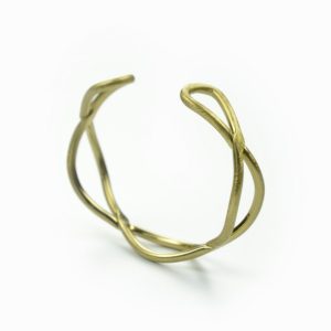 Pulseira trançada em zinco
