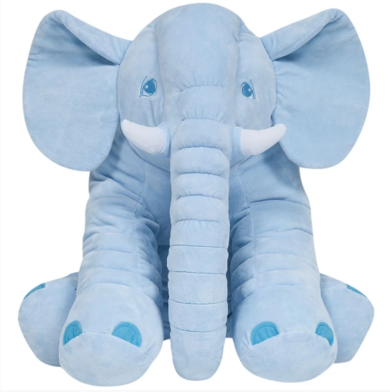 Pelúcia Gigante Elefante 60cm – Azul - Image 3