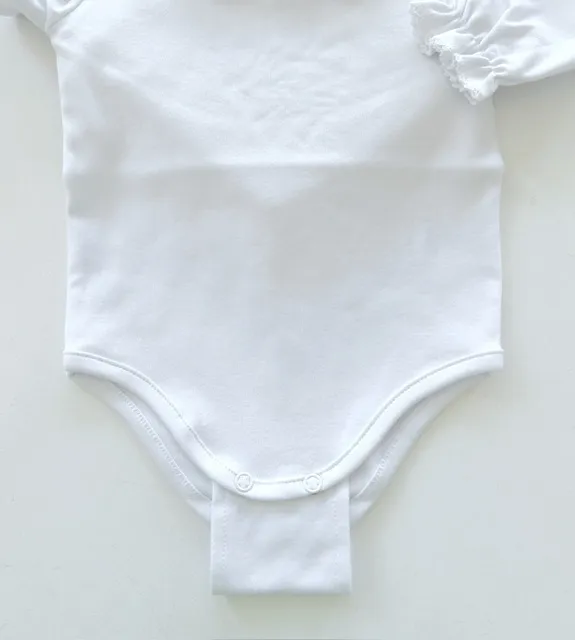 Extensor Canelado de Body Bebê com 3 Unidades – Off White - Image 3