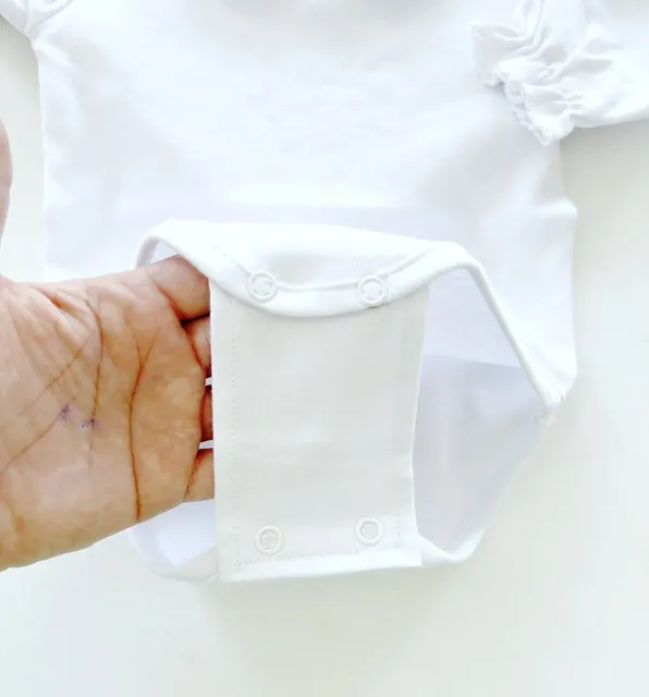Extensor Canelado de Body Bebê com 3 Unidades – Off White - Image 4