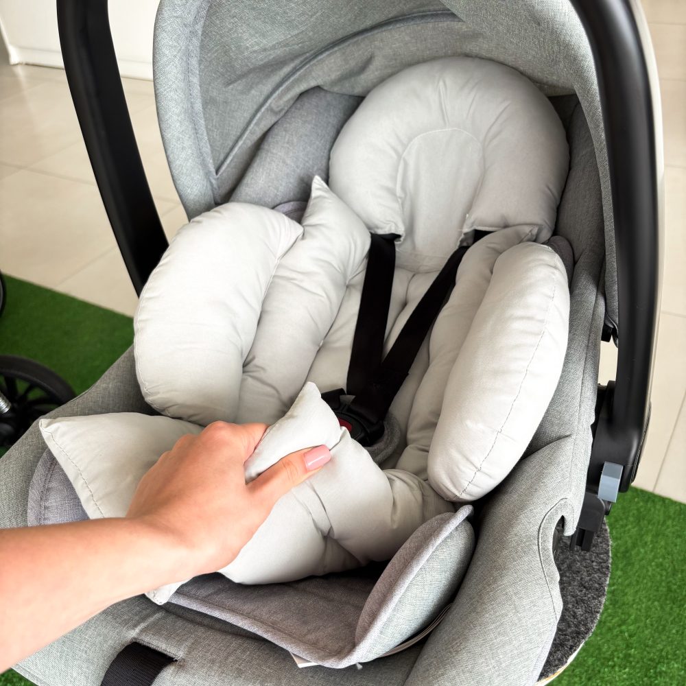 Redutor de Bebê Conforto Anatômico 100% Algodão – Rosê - Image 6